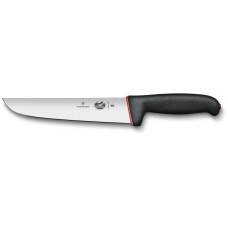 Кухонний ніж Victorinox Fibrox Butcher лезо 20см з чорн-черв. ручкою Dual Grip