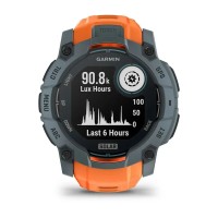 Смарт-годинник Garmin Instinct 3 (50 мм) Solar сутінковий/сонячний