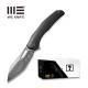 Ніж складаний туристичний WE Knife Ignio Mystery Box Ignio Mystery Box, (8.39 см) Damasteel (Hakkapella) / 6AL4V Titanium чорний