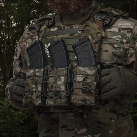 Підсумок Ukrarmor одинарний(пластиковий) для магазину АК/AR Мультикам