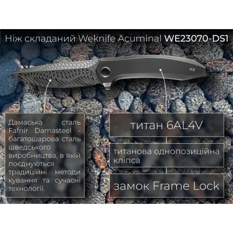 Ніж складаний Weknife Acuminal WE23070-DS1