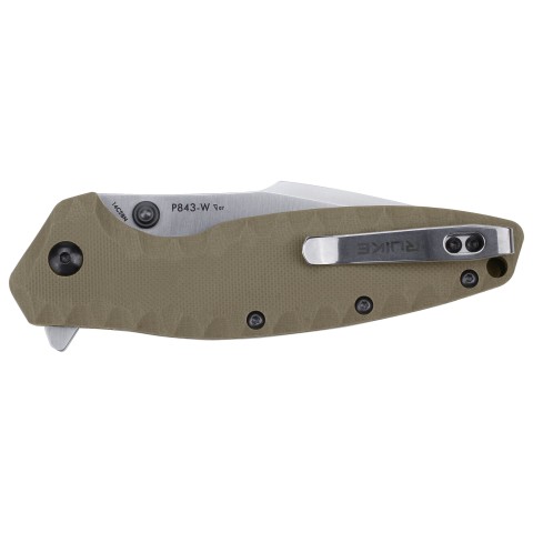 Ніж складаний туристичний Ruike P843-W, (9 см) 12C27 / G10 помаранчевий
