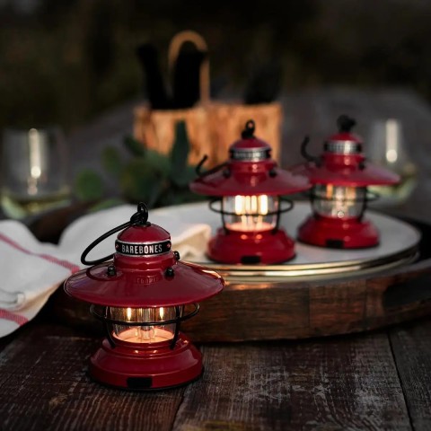 Фонарь кемпинговый Barebones Edison Mini Lantern 2AA/USB red
