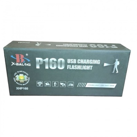 Ліхтар ручний акумуляторний X-balog BL-P511B-P160 micro USB