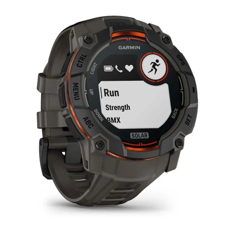 Смарт-годинник Garmin Instinct 3 (50 мм) Solar чорний/вугільний