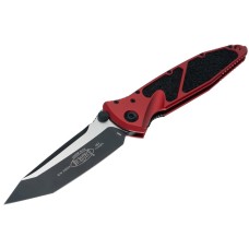 Нож Microtech Socom Elite T/E-M, tanto, черный, черно-красная рукоять