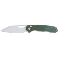 Ніж CJRB Pyrite Wharncliffe Micarta, AR-RPM9 Steel green