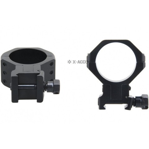 Кільця Vector Optics X-Aссu 34 мм на Вівер/Пікатіні з регульованою висотою 34,5-40,5 мм