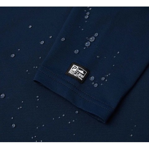 Реглан Pelagic Exo-Tech Hooded Fishing Shirt L Navy