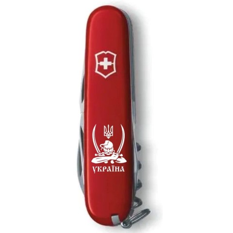SPARTAN UKRAINE  91мм/12функ/крас /штоп /Козак с саблями бел.