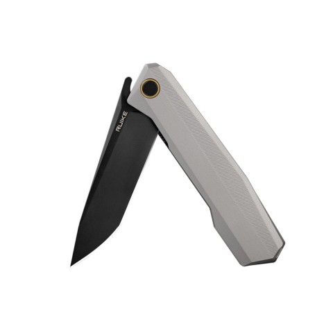 Ніж складаний туристичний Ruike P166-AК, (9.2 см) 14C28N / Aluminum сірий