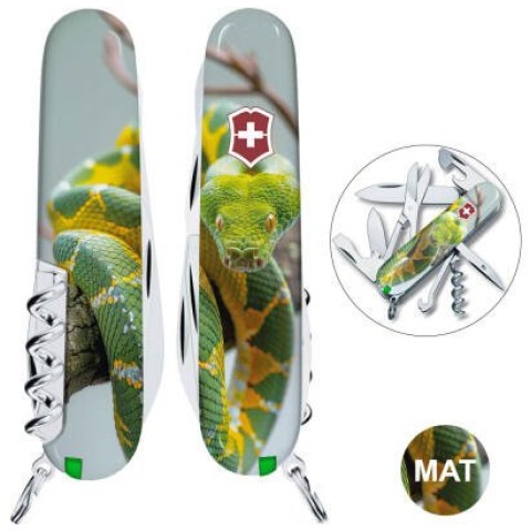 Нож Victorinox Swiss Army Climber Zodiac Зеленая змея