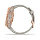 Смарт-часы Garmin fenix 7S Solar розово-золотистые со светло-песочным ремешком
