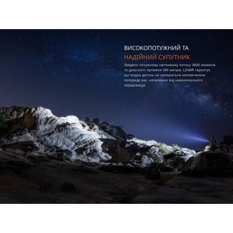 Ліхтар ручний Fenix LD36RFC вогняний камуфляж