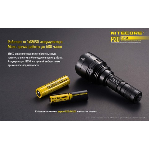 Фонарь Nitecore P30