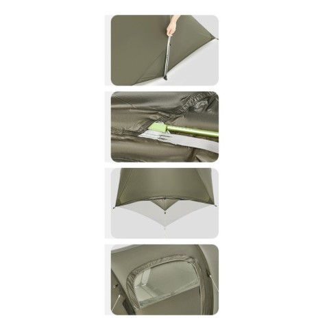 Намет тримісний Naturehike Opalus, UL, CNK2450WS036, темно-зелений