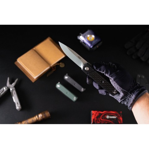 Нiж складаний Firebird FH927-CF чорний карбон