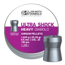 Пули пневм JSB Diabolo Ultra Shock, 5,5 мм , 1,645 г, 150 шт/уп