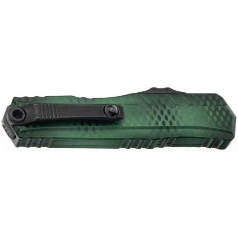 Нож Microtech Cypher II D/E Black Blade X-51 Handle Green