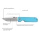 Нож CJRB Nova AR-RPM9, G10 ц:blue