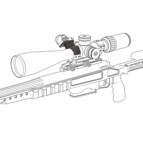 Набір кріплень Vector Optics на моноблок з 4 отворами X-ACCU 30 мм для коліматорів