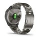 Смарт-часы Garmin fenix 6X Pro Solar титановые серебристые с титановым браслетом