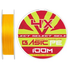 Шнур Select Basic PE Orange 100m #1.0/0.14mm 15lb/6.8kg