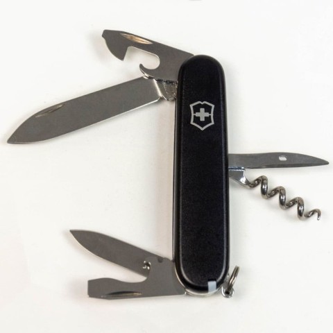 Ніж Victorinox Spartan Mat 91мм,12функ,чорн.мат,штоп