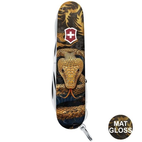 Ніж Victorinox Huntsman Zodiac 91мм,15функ ,Дерев'яна змія
