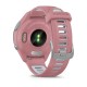 Смарт-годинник Garmin Forerunner 265s з чорним безелем, рожевим корпусом та рожевим/сірим силіконовим ремінцем