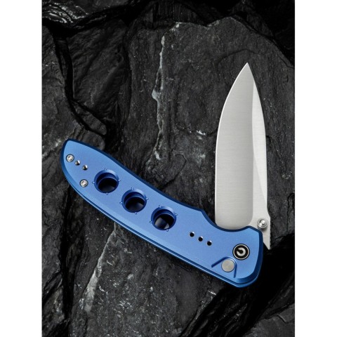 Ніж складаний туристичний Civivi Hyperpulse, (8.9 см) 14C28N / Aluminum синій