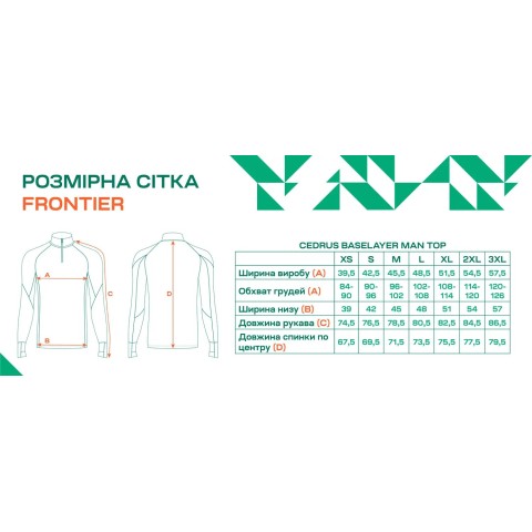 Термокофта Frontier Cedrus S merino Forest green