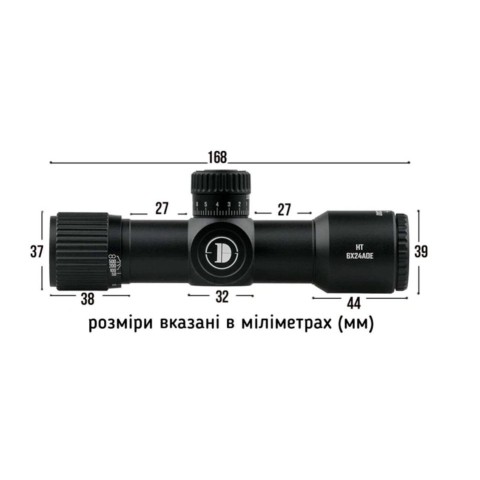 Оптический прицел Discovery Optics HT 6x24 AOE (30 мм, подсветка) FMC