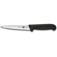 Філейний ніж Victorinox FIBROX 16см гнуч чорн 5.3703.16