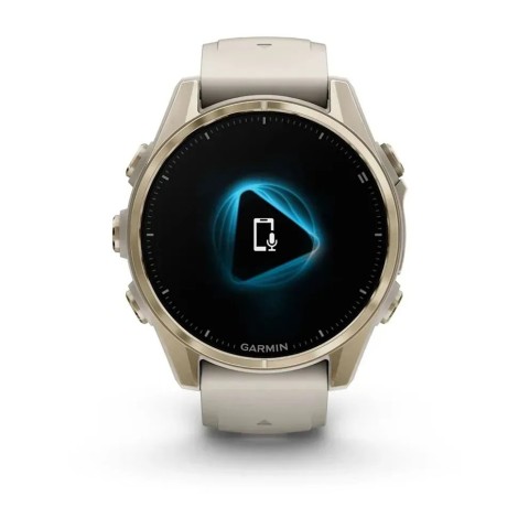 Смарт-годинник Garmin fenix 8 AMOLED (43 мм) Sapphire золотистий/туманно-сірий пісочний