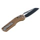 Нож Microtech MSI SE, fluted black, G10, tan