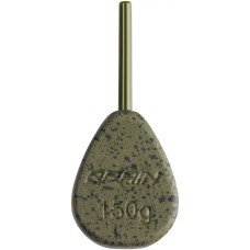 Грузило Brain In-Line Flat Lead 56g 2шт/уп green