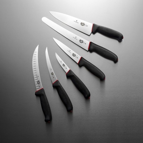 Універсальний ніж для м'яса Victorinox Dual Grip 18см чорн 5.5503.18D