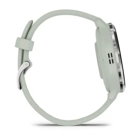 Смарт-годинник Garmin Venu 3s шавлієво-сірий зі сріблястим сталевим безелем і силіконовим ремінцем