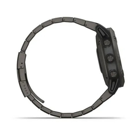 Смарт-часы Garmin fenix 6 Pro Solar Edition титановые углеродно-серые DLC с титановым DLC ремешком