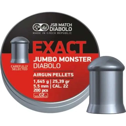 Пули пневм JSB Diabolo Exact Monster Redesigned 5,52 мм 1,645 гр. (200 шт/уп)