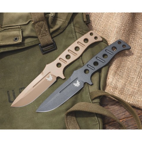 Ніж Benchmade Sibert Adamas, фікс, паракорд, чорний (375BK-1)