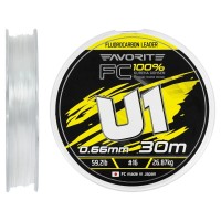 Флюорокарбон Favorite U1 FC 30m #16/0.66mm 59.2lb/26.87kg