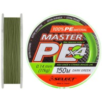 Шнур Select Master PE 150m (темн.-зел.) #1.0/0.14mm 38lb/17kg