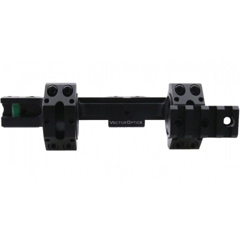 Моноблок Vector Optics 30 мм з бульбашковим рівнем на ластівчин хвіст і планкою Пікатіні зверху