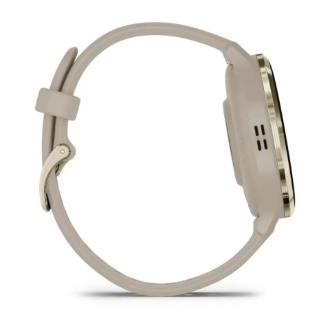 Смарт-часы Garmin Venu 3s французский серый с золотистым стальным безелем и силиконовым ремешком