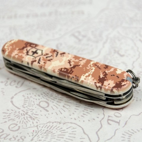 Складаний ніж Victorinox CLIMBER ARMY Піксель пісочний 1.3703.7.W3944p