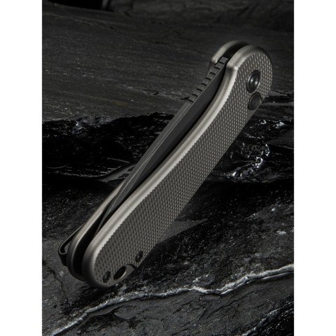 Ніж складаний кишеньковий Civivi Elementum II, (7.5 см) Nitro-V / Aluminum сірий
