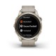Смарт-годинник Garmin fenix 7S Pro Sapphire Solar Edition ніжно-золотистий зі шкіряним ремінцем кольору вапняка