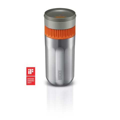 Портативна еспресо-кавоварка Wacaco Nanopresso сіра, механічна, для меленої кави
